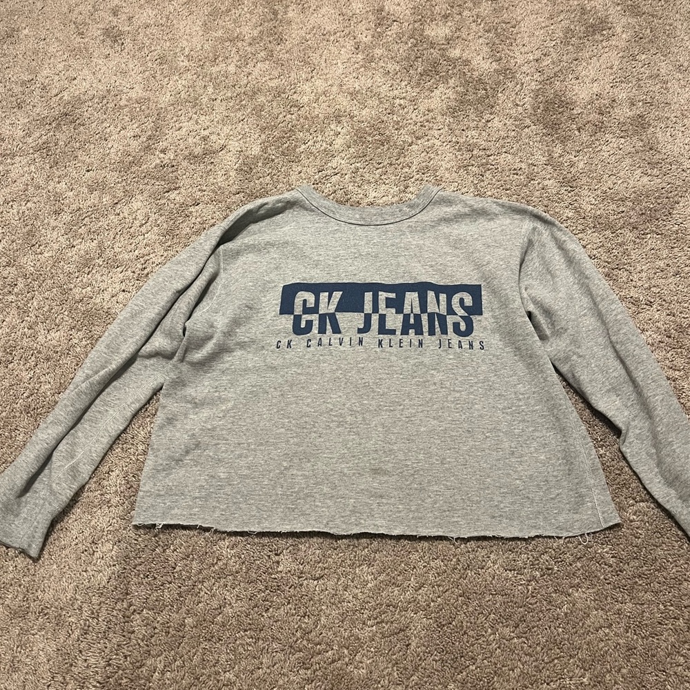Calvin Klein Heather Gray CK Jeans Sweatshirt